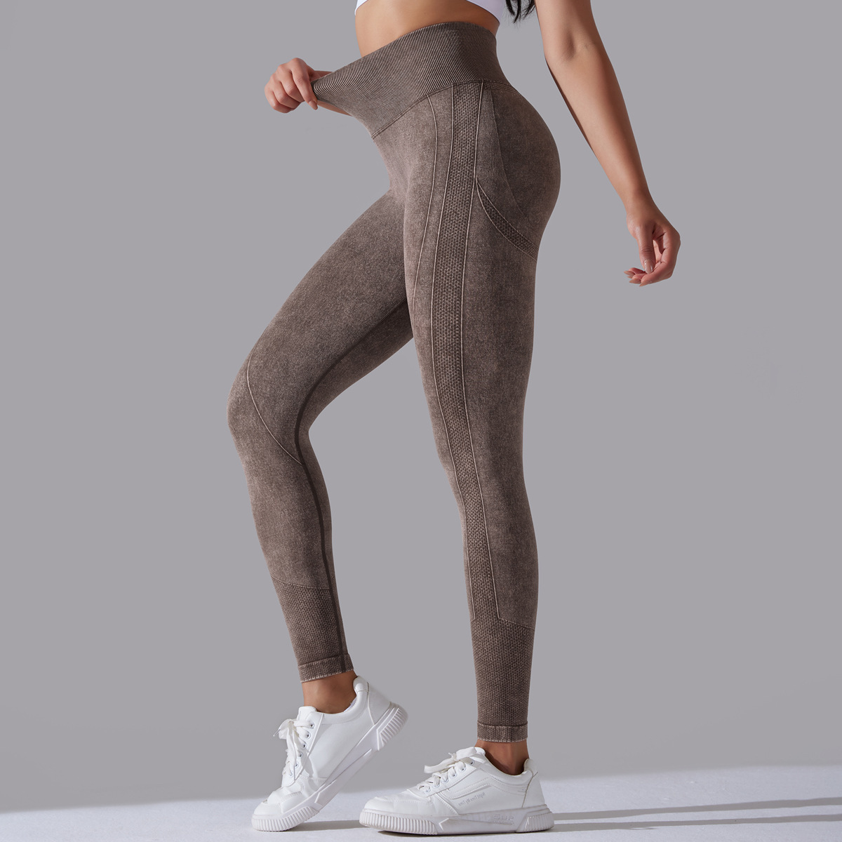 Skinny Peach Hip Raise Yoga Pants - Image 3