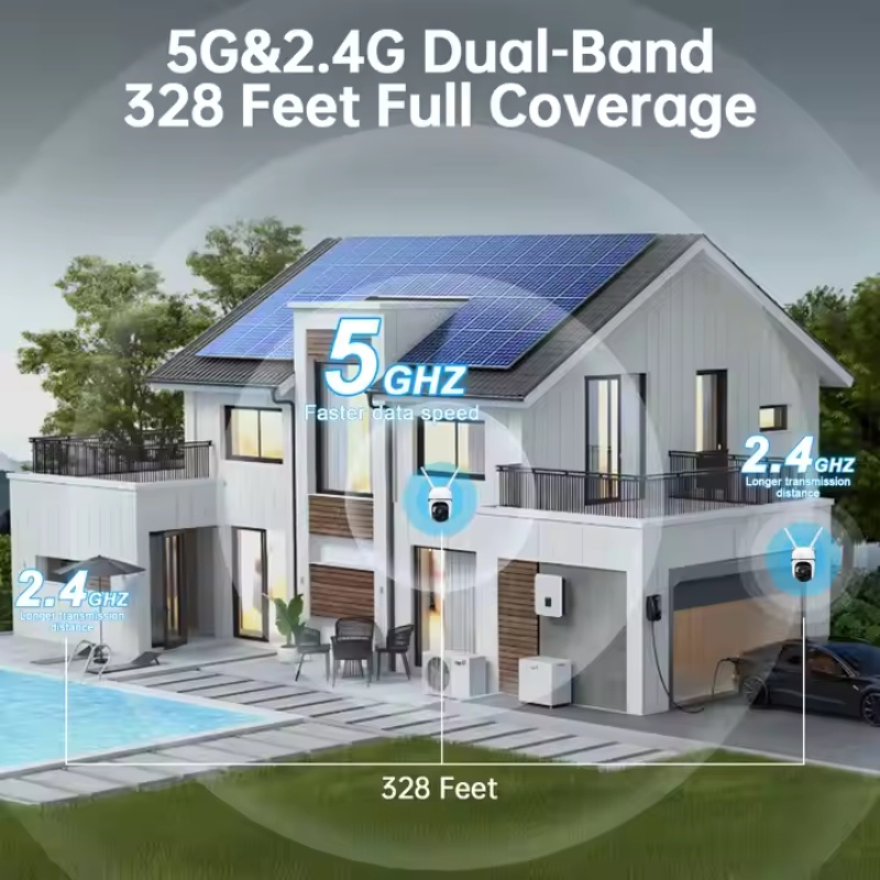 WESECUU 3MP PTZ Mini Wifi CCTV Camera - Image 5