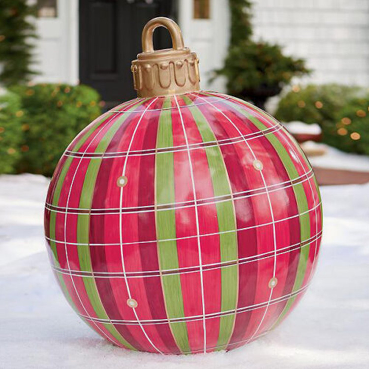 Christmas Ornament Ball Outdoor Pvc 60CM Inflatable Decorated Ball PVC Giant Big Large Balls Xmas Tree Decorations Toy Ball - Image 10
