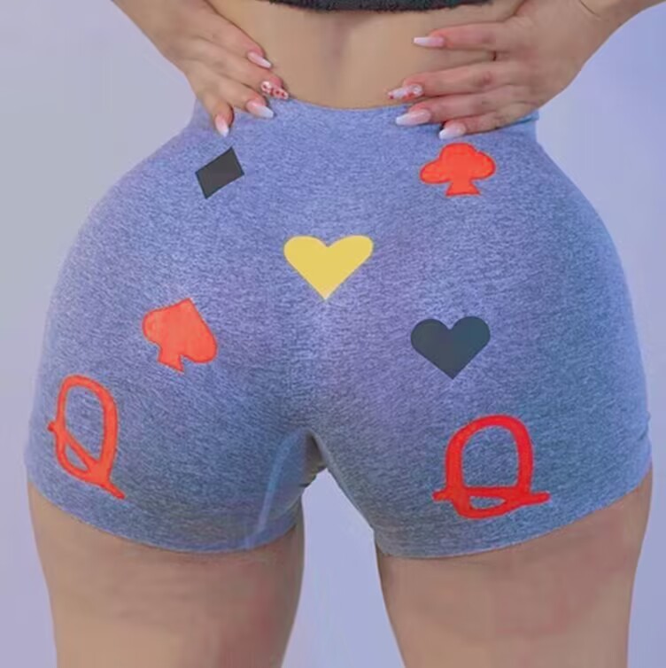 Women's Skinny Print Shorts Yoga Pants – Bild 6