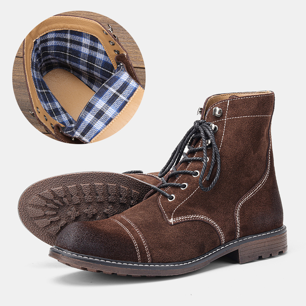 Men's Martin Top Layer Cowhide Boots - Image 3