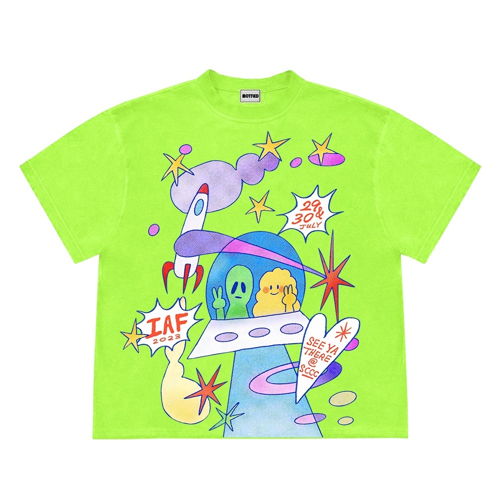 Ins Style Design Artistic Illustration UFO Niche Short Sleeve - Image 7