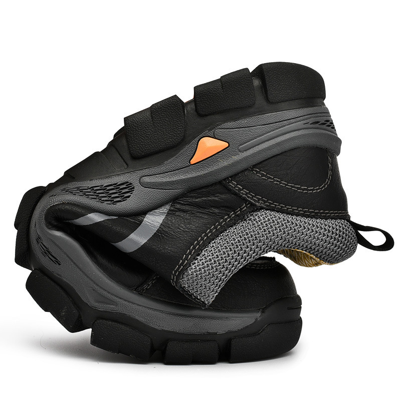 Lace-up Bull-toe Shoes Hiking Shoes Low-top Casual Work Shoes - Image 5