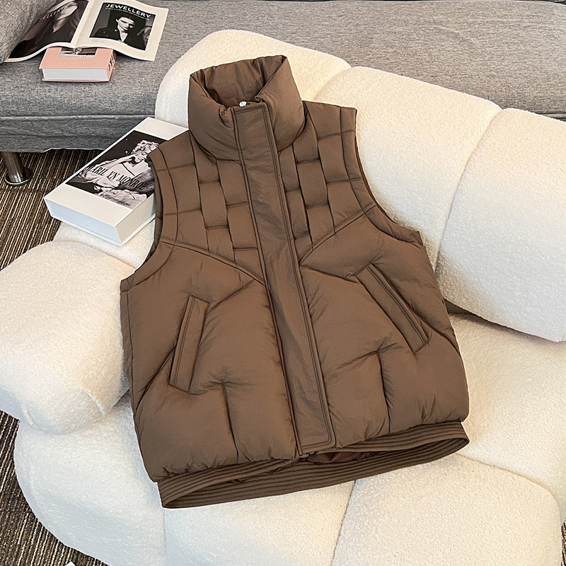 Loose Casual Stand Collar Waistcoat Fashion Vest - Image 3