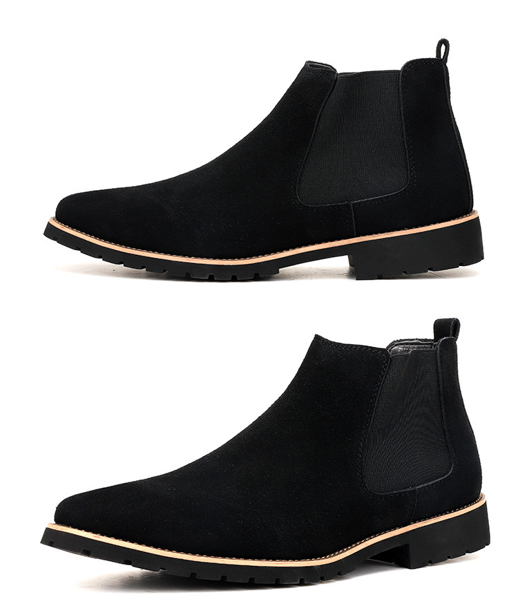High-top Sleeve Suede Leather Surface Plus Size Casual Boots Fashion All-matching - Image 5