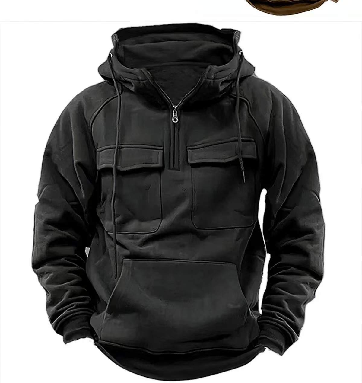Men's Zip-up Hoodies Sweatshirt With Drawstring And Pocket Design Fashion Casual Sports Sweatshirt - Image 4