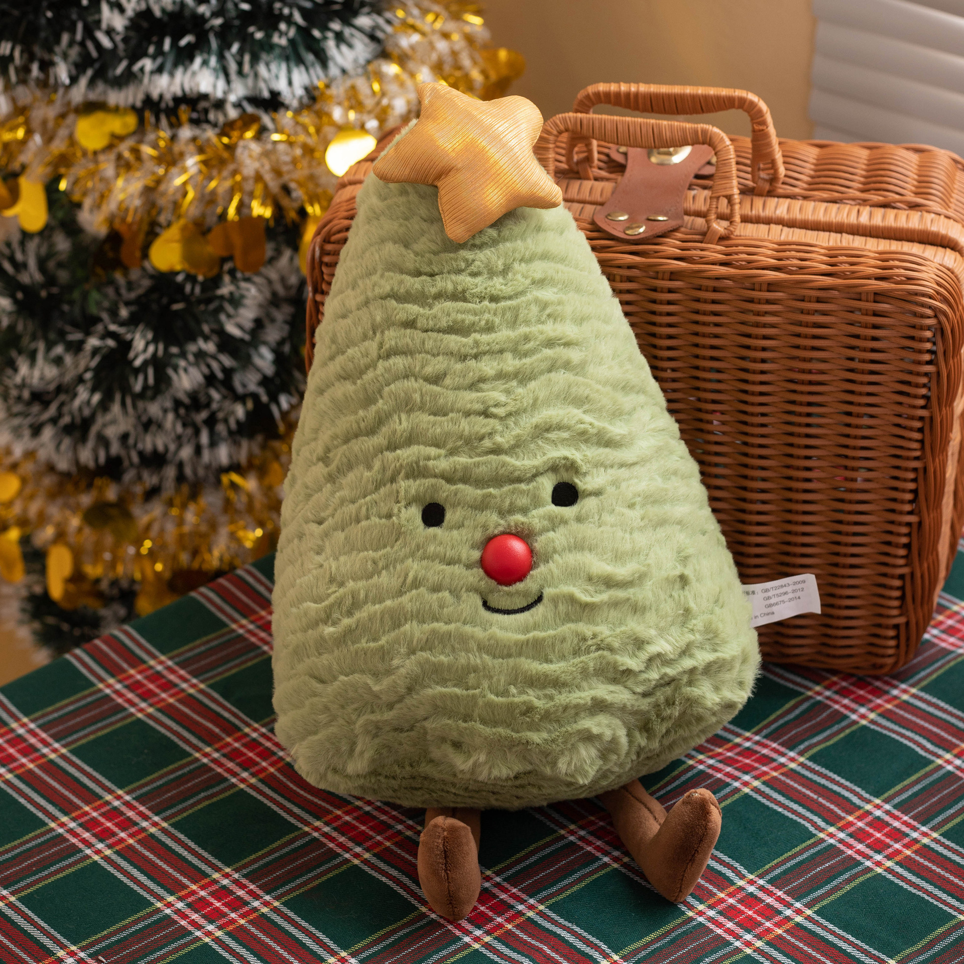 Plush Pillow Christmas Tree Decorative Gift Doll — изображение 7