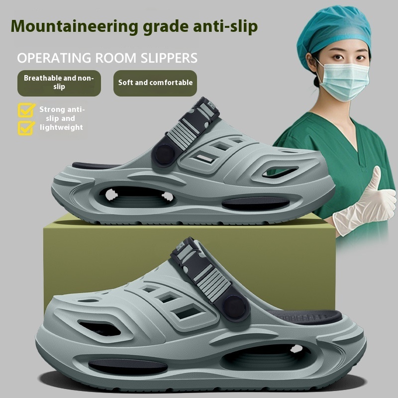 Slippers Men's Summer Outdoor Hole Shoes Deodorant And Non-slip - Image 10