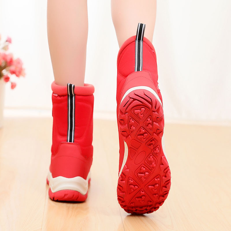 Thickened Snow Boots Couple Fleece Warm Outdoor Walking Climbing Shoes Winter - Image 9