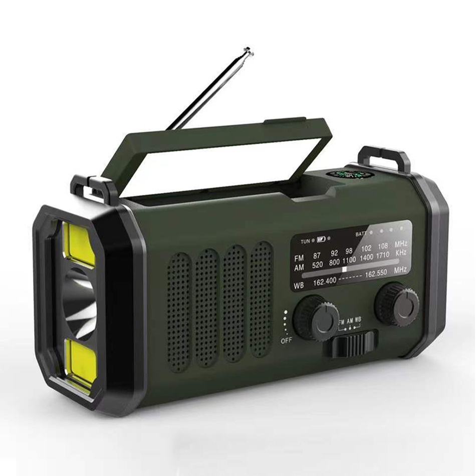 The New Solar Hand Crank Radio 10000mAh Emergency Cell Phone Charging Reading Light - Image 4