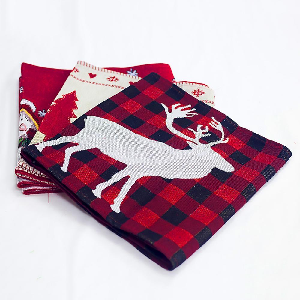 Cotton and linen embroidery Christmas table runner - Image 3