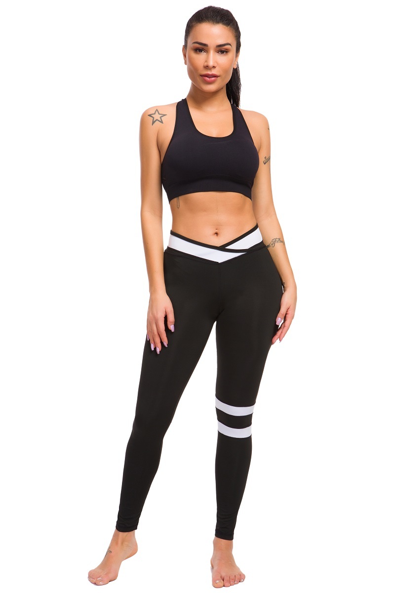 Tight-fitting sweatpants cross-waist yoga pants - Image 4