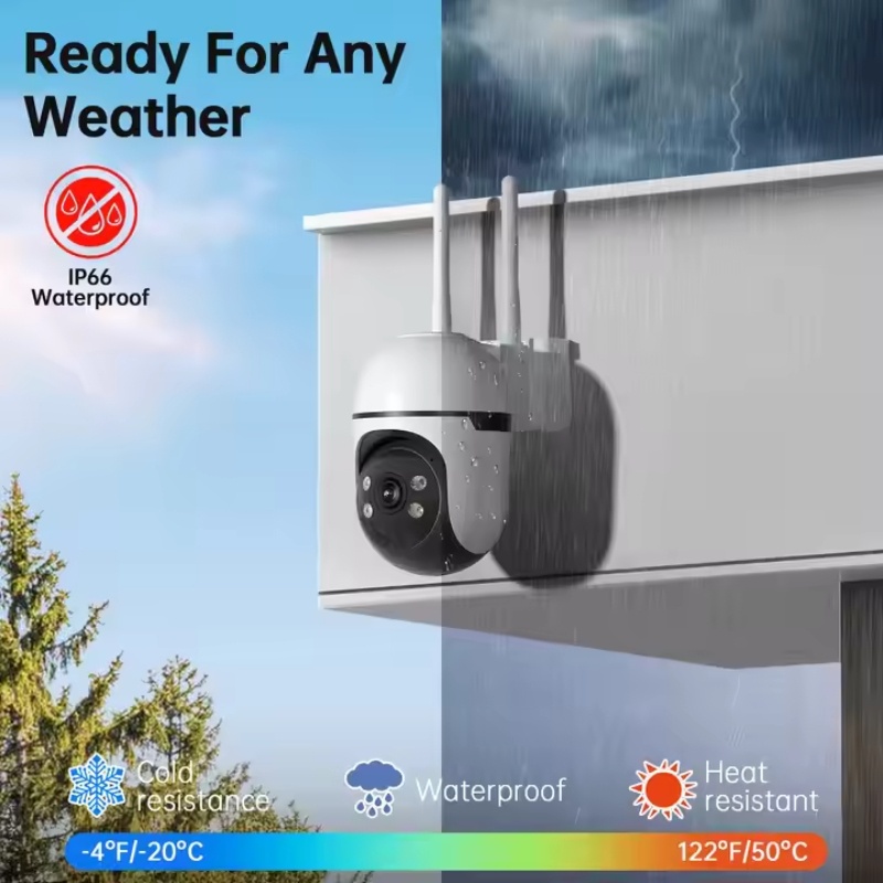 WESECUU 3MP PTZ Mini Wifi CCTV Camera - Image 3