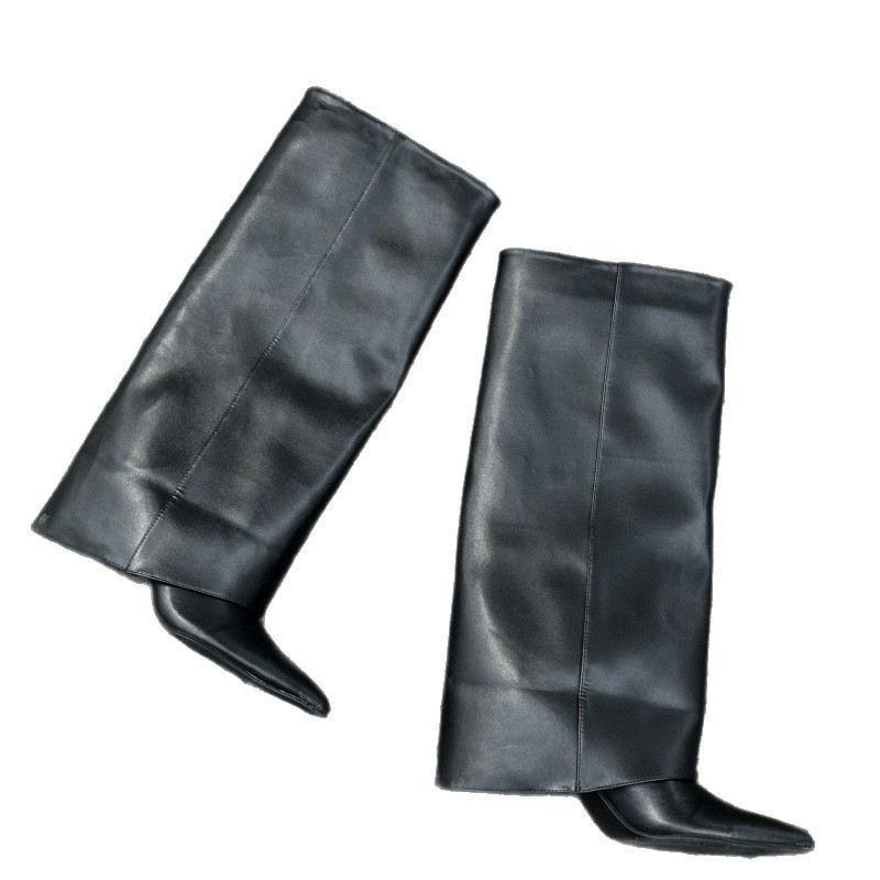 New Pointed High Heel Riding Boots - Image 5