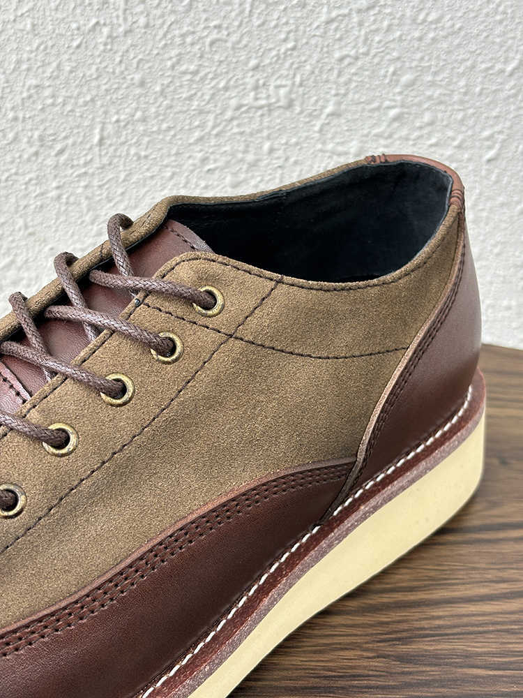 Work Shoes Color Matching Casual Retro Platform Leather Shoes – Bild 6
