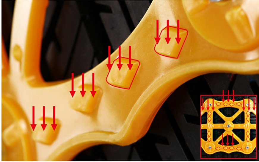 Emergency Tire Snow Chain Double Buckle - Image 8