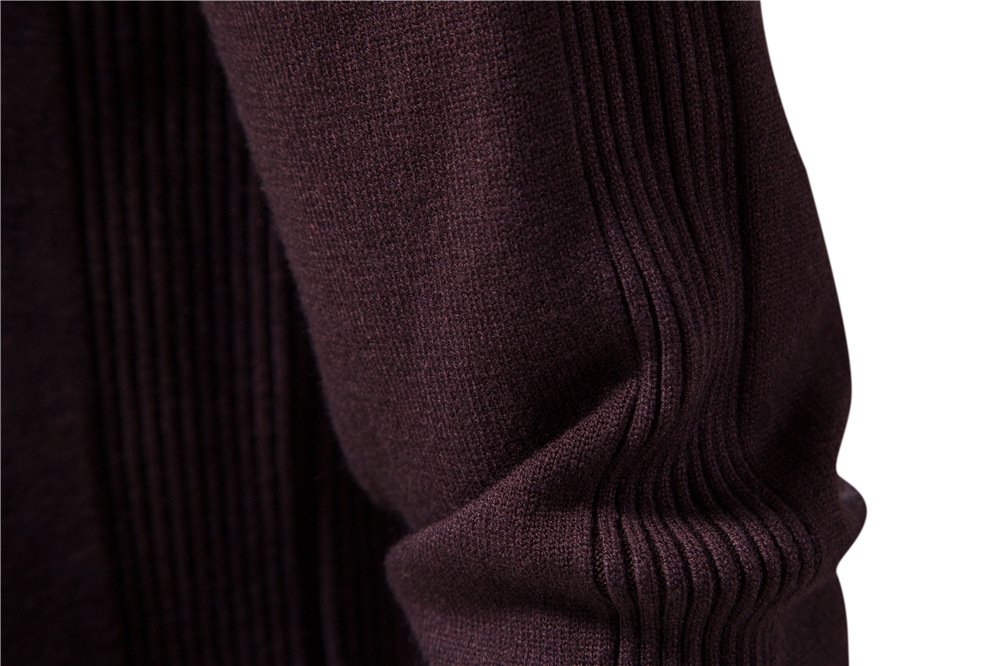 Men's Multicolor Sweater With Mid Neck And Slim Trim - Image 4