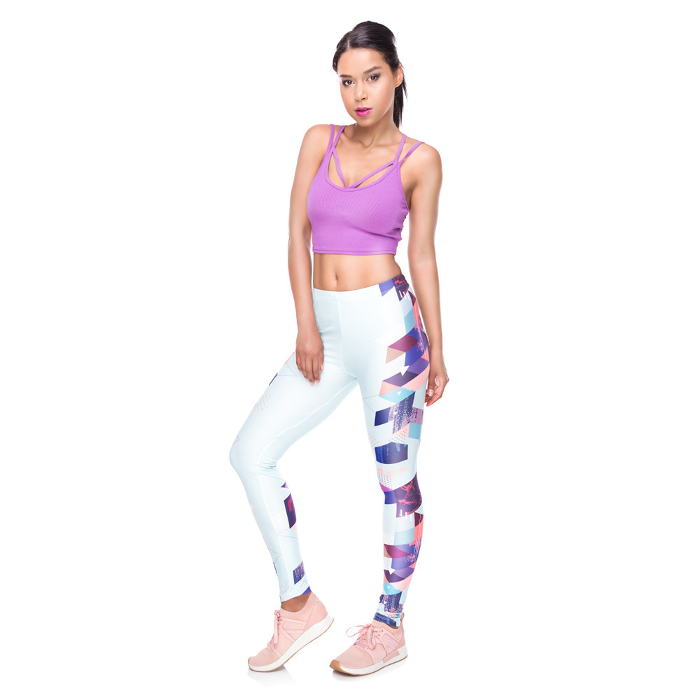 Printed sports bottoming yoga pants — изображение 2