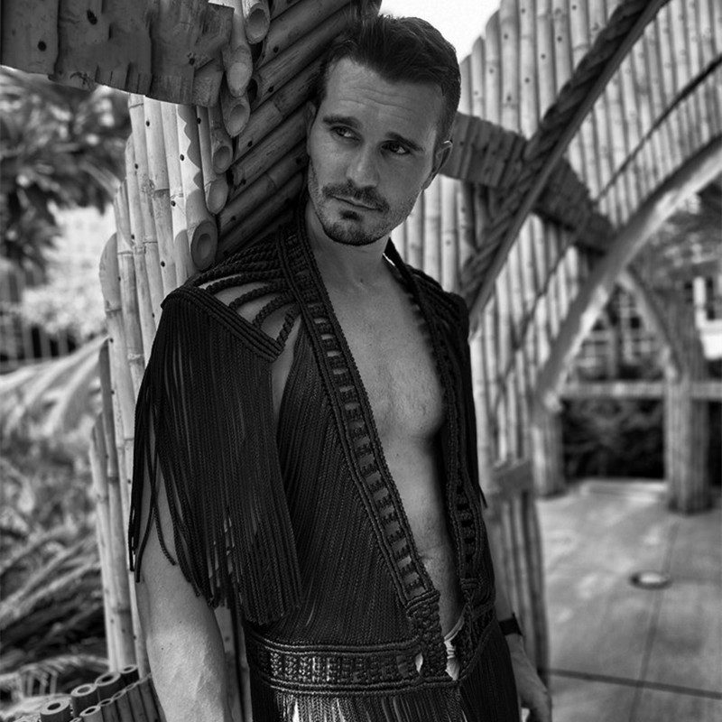 Women's Hand-woven Tassel Dress Creative Beach Travel Sexy Split Chest Wrap – Bild 8