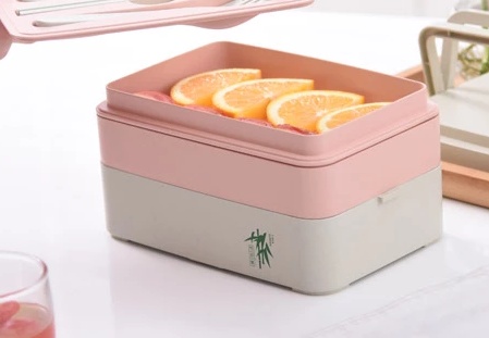 Eco-friendly bamboo 3-layer lunch box microwave safe bento - Image 9