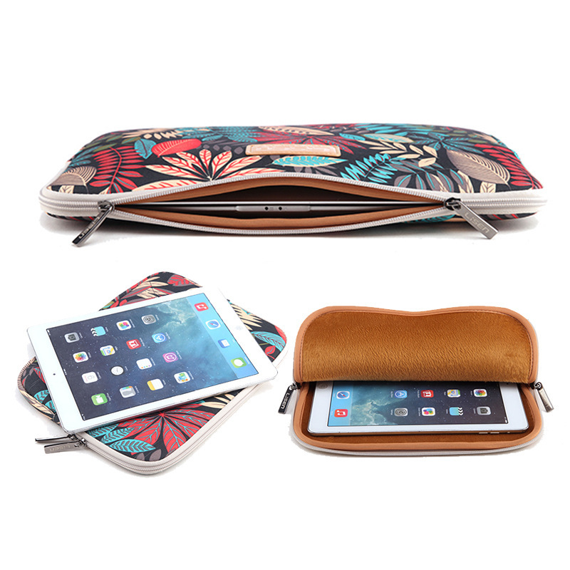 LISEN Colorful Leaf Notebook Sleeve Bag Inch 15.6 Inch Computer Bag