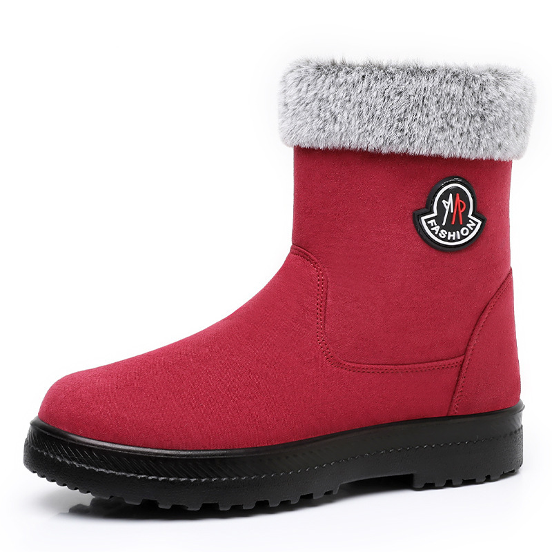 Cotton-padded Shoes With Velvet Women's Long Tube High-top Snow Boots - Image 9