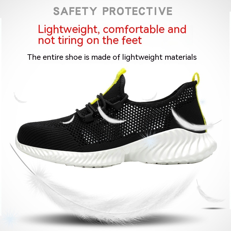 Men's Fashionable Breathable Steel Head Stab-resistant Midsole Light Work Shoes - Image 7