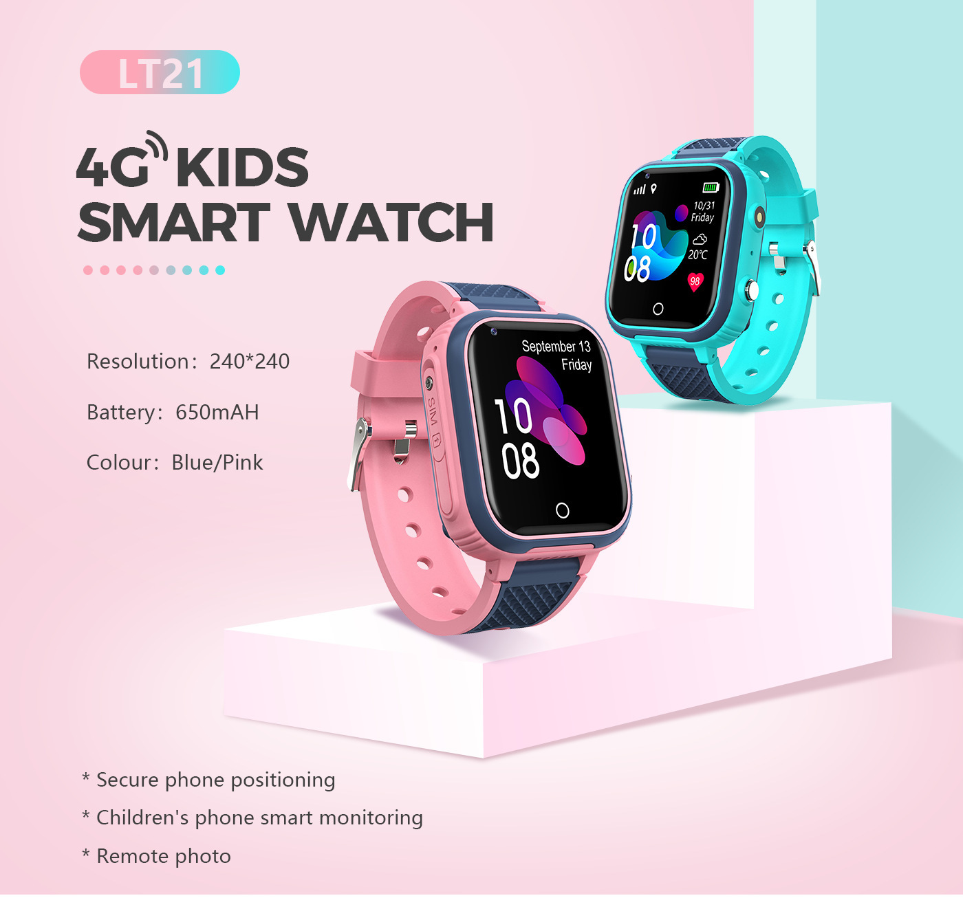 4G Waterproof Touch Camera Electronic Positioning Children's Phone Smart Watch – Bild 4