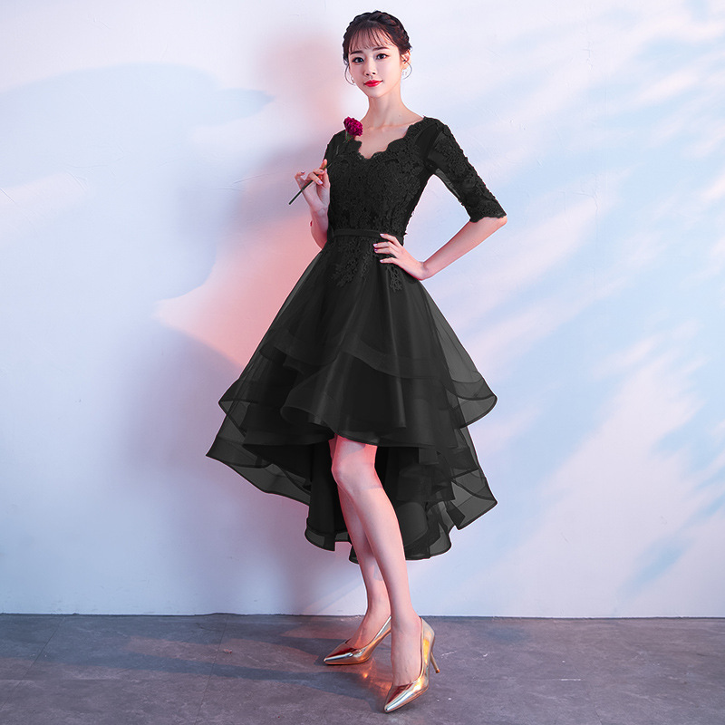 Banquet Elegant Long Black Ladies Annual Meeting Dress – Bild 8
