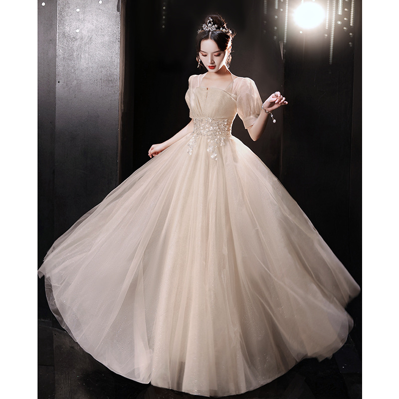 New Birthday Banquet Party Elegant Socialite Host Fairy Slim Evening Dress For Women - Image 5