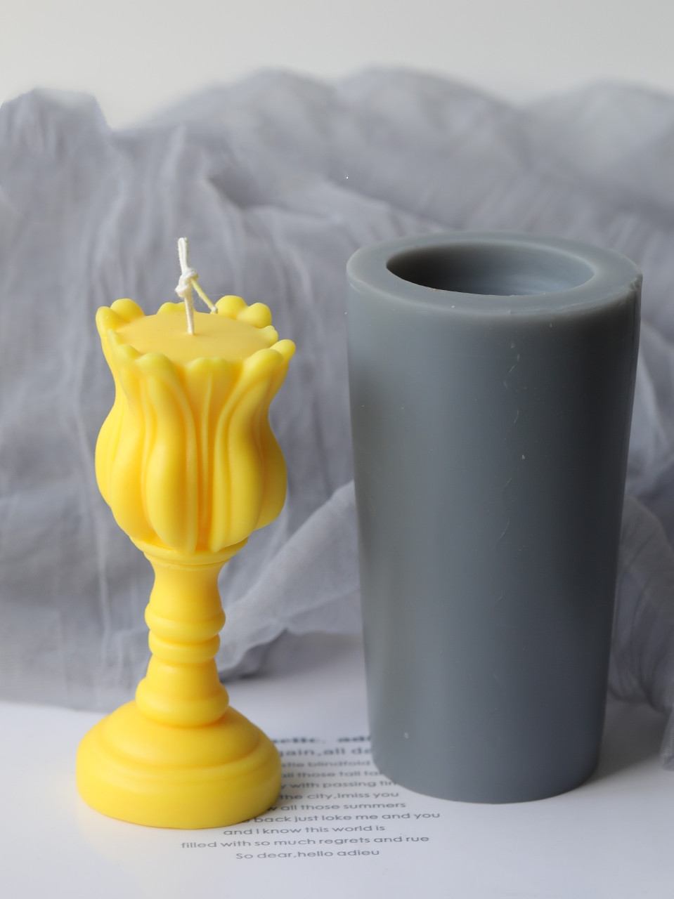 Tulip Candlestick candle mould