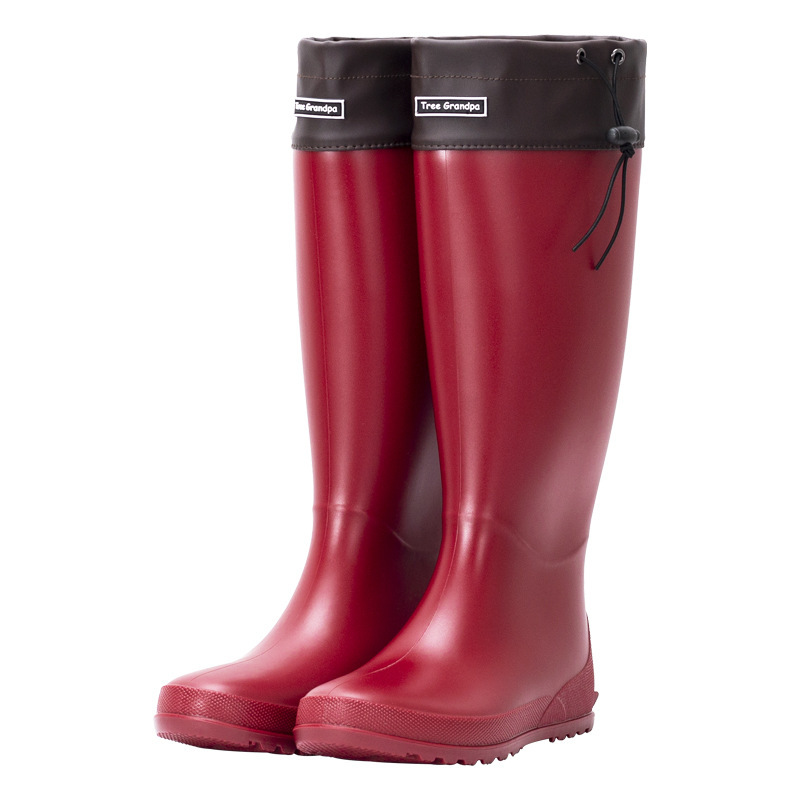 Stocking Slim Fit High-top Casual Rain Boots - Image 4