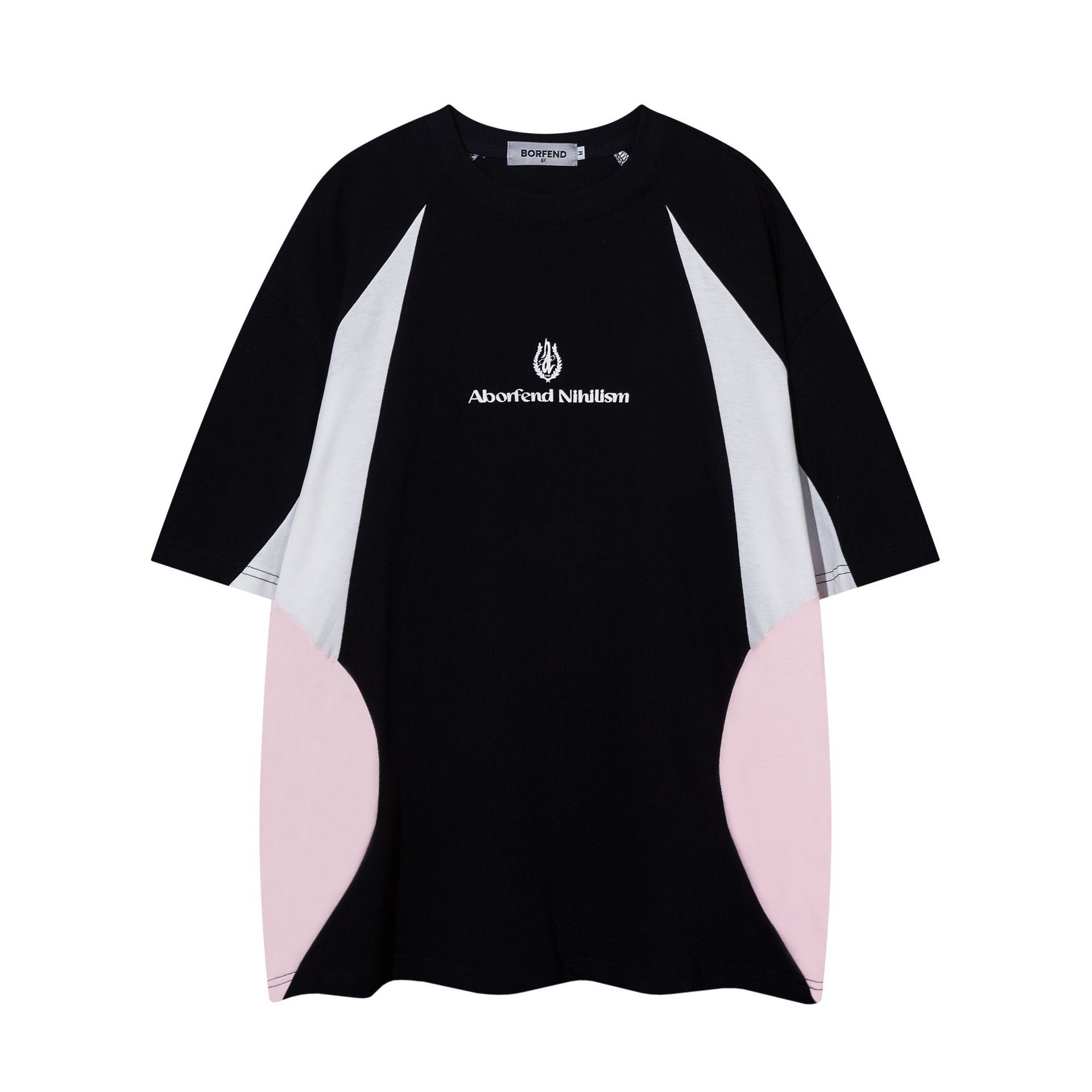 American Fashion Brand Multicolor Printing Stitching Short Sleeve - Image 6