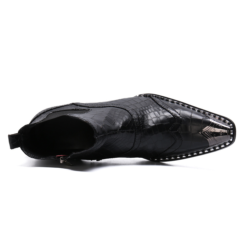 Men's British-style High-top Shoes Summer Breathable Chelsea Boots – Bild 5