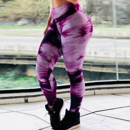 Gradient digital print yoga pants