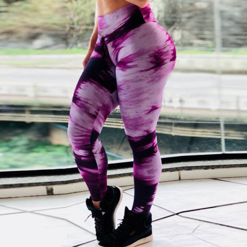 Gradient digital print yoga pants
