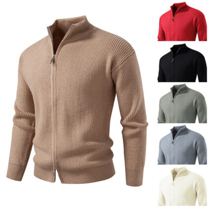 Men's Zipper Cardigan Sweater Coat