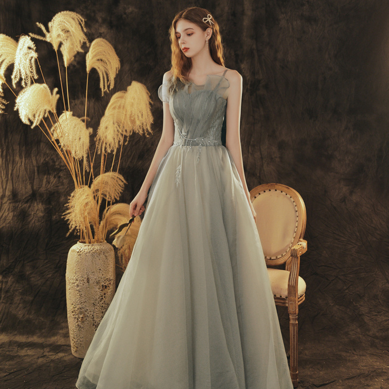 Small People Show Thin Student Art Test Temperament Socialite Banquet Dress – Bild 2