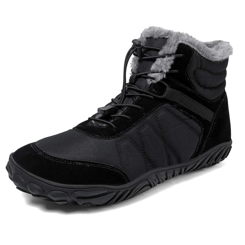 Outdoor Snow Boots Men's Platform Plus Waterproof Five-finger Hiking Shoes - Image 6
