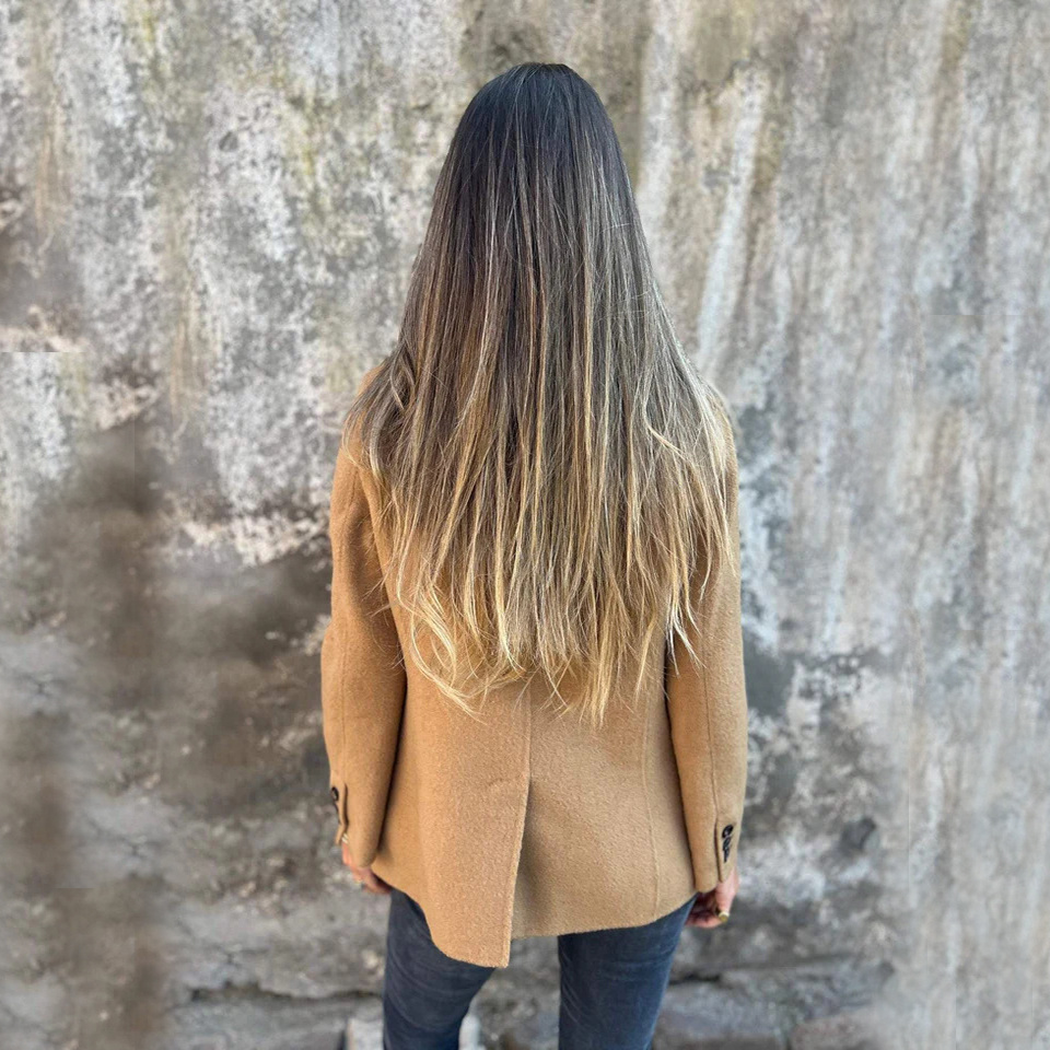 Ins Button Lapel Short Blazer Winter Fashion Commuter Jacket Outwear Women's Clothing — изображение 2