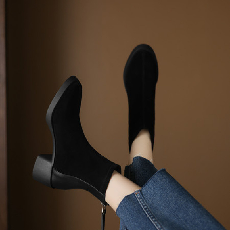 Fashion Personality Suede Booties Women - Image 2