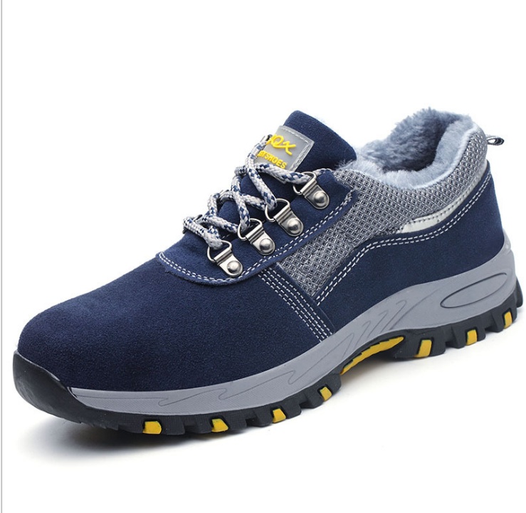 Wholesale four seasons steel toe caps anti-smashing stab-resistant protective shoes lightweight breathable work shoes deodorant safety shoes — изображение 10