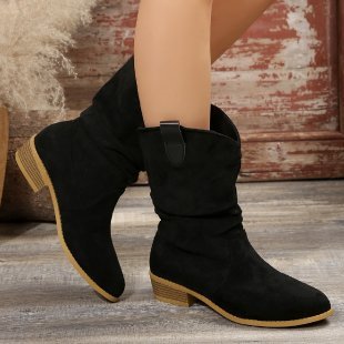 Pointed Suede Boots For Women - Image 6