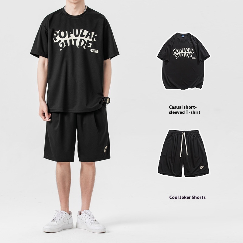 Sports Suit Summer Short Sleeve Shorts Set With Leisure — изображение 2