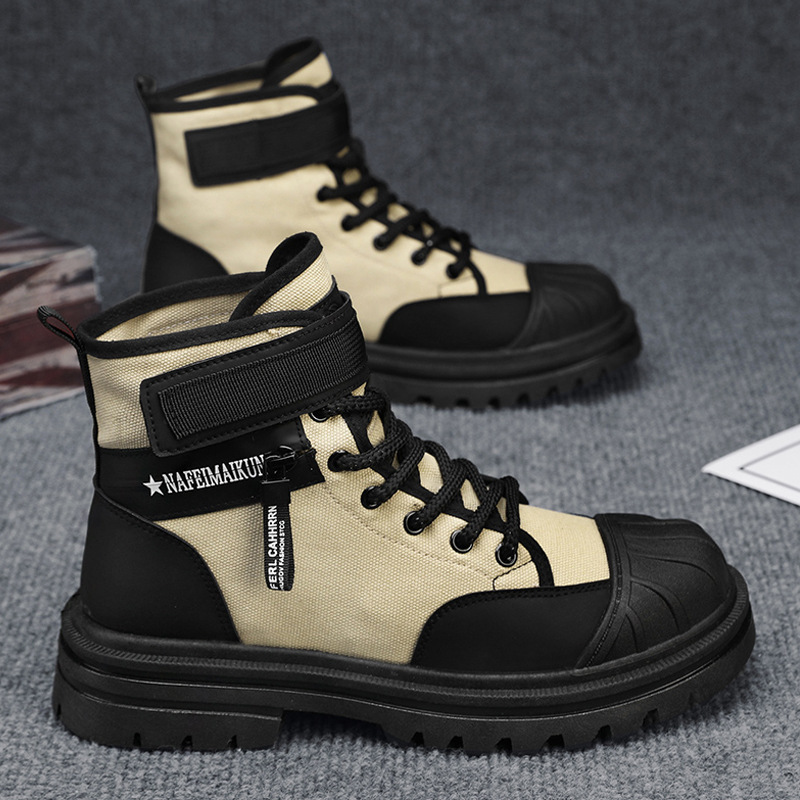 Shell Toe Thick Bottom Work Shoes Men's Boots - Image 6