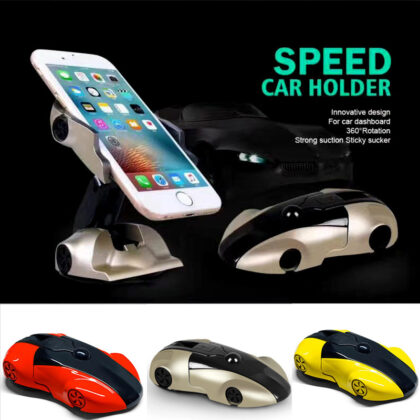 Portable Toy Silicone Pad Sports Car Model Gift 360 Degree Rotation Strong Suction Phone Holder