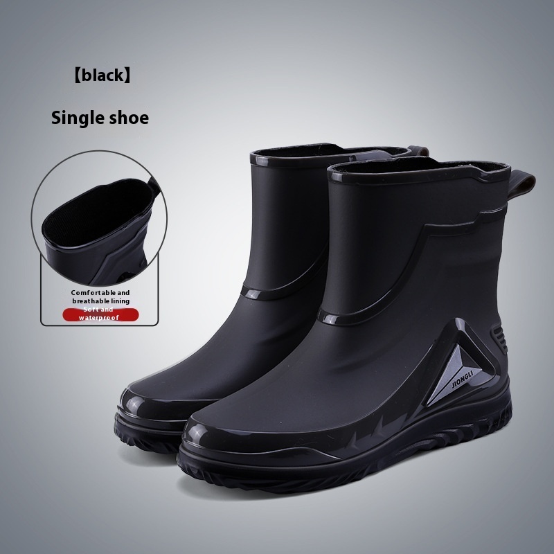 Closed Waterproof Shoes Outdoor Rubber Boots — изображение 10