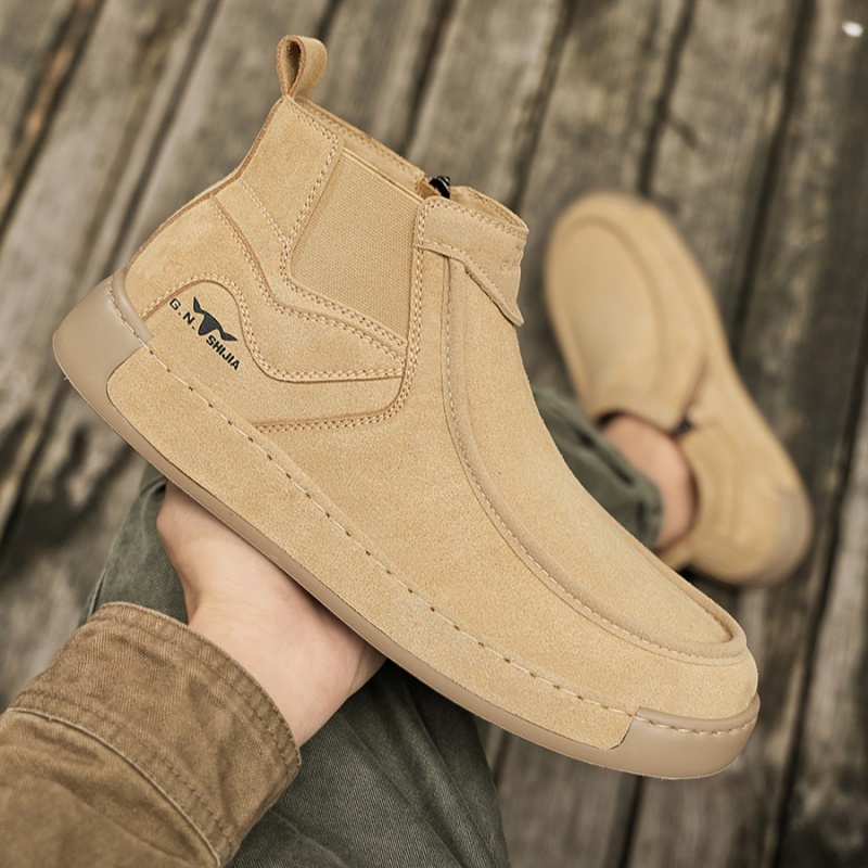 Autumn Side Zipper Vgenuine Leather Non-slip Work Shoes — изображение 3