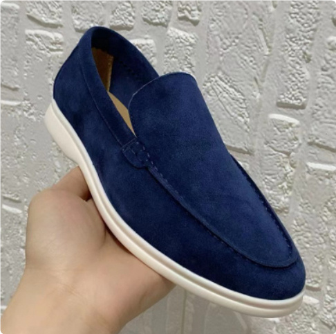 Men's Loafers Summer Casual Frost Flat Shoes Slip-on Driving Shoes - Image 7