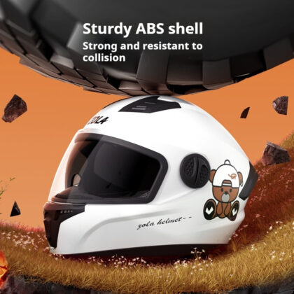 Motorcycle Helmet Warm Anti-fog Double Mirror